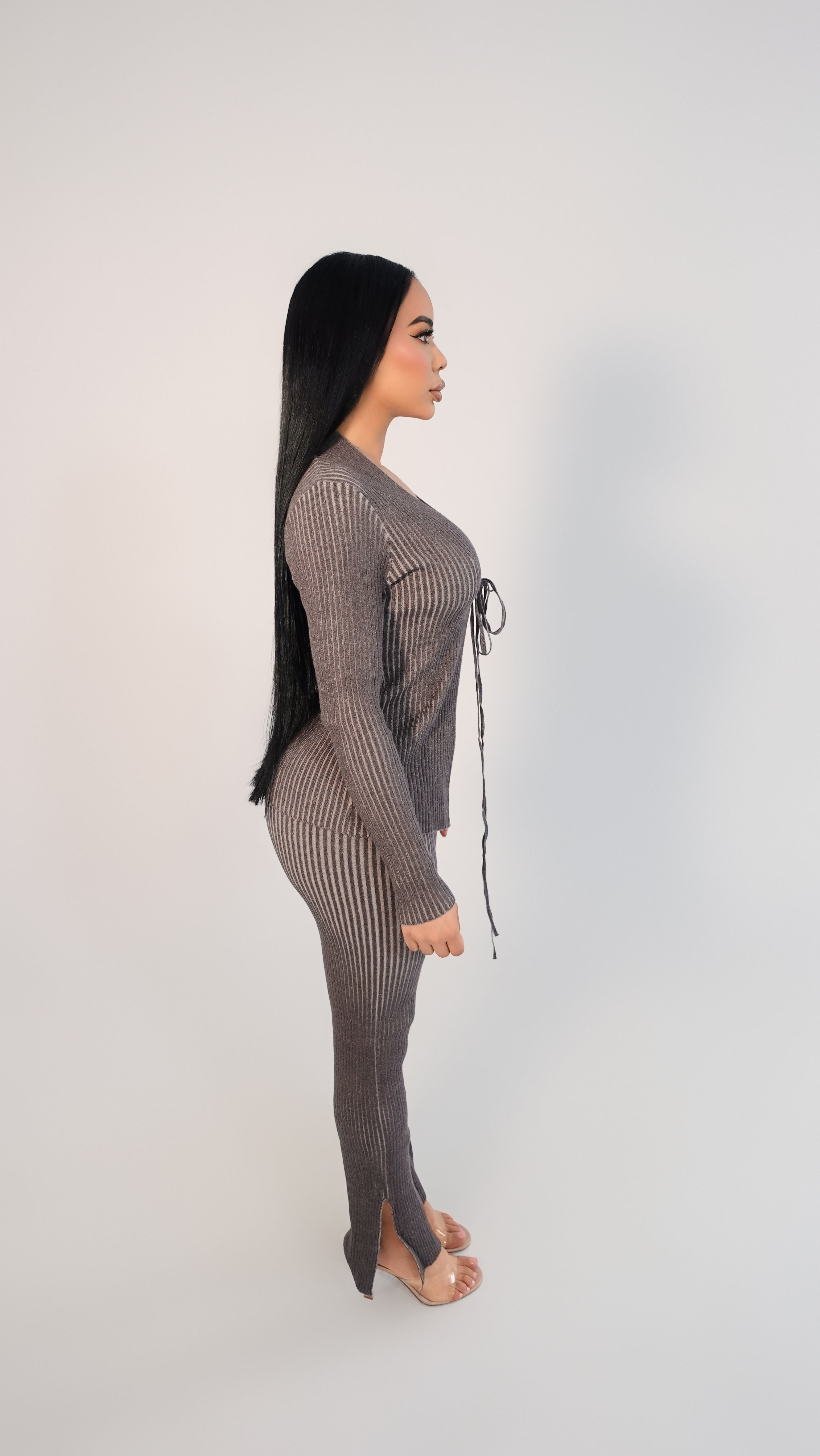 Ribbed Pant Set 